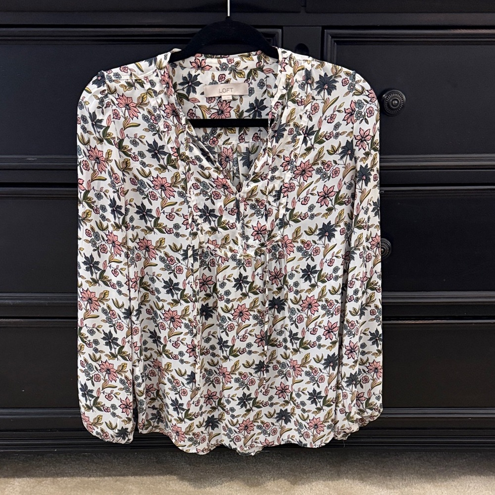 LOFT Floral Blouse
